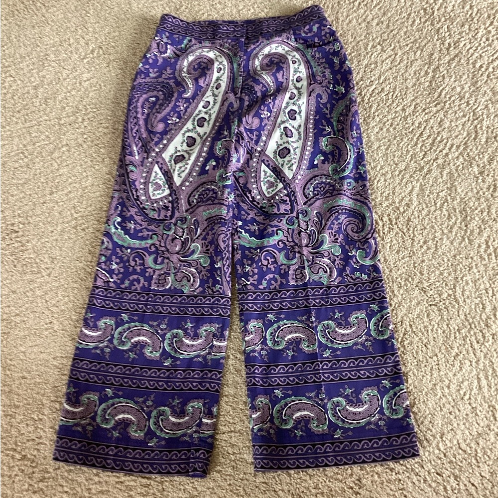 Julia Amory paisley purple Babe pants
